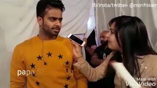 Mankirt aulakh in a rapid fire with Rj mirchi sam [upl. by Eissat]