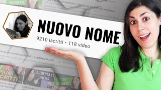 Cambia nome al tuo canale Youtube in 30 sec PC e Cellulare [upl. by Acile]