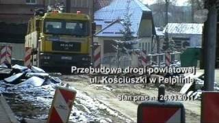 Pelplin  Przebudowa ulicy Kościuszki w Pelplinie  TV PELPLIN [upl. by Ydnamron]