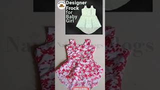 Eesy to stitch Designer Frock baby cutting✂️Outfit ideas for girl new trendy virlyoutubeshorts [upl. by Tippets]