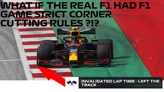 WHO WOULD HAVE BEEN ON POLE with F1 2020 game STRICT CORNER CUTTING RULE at AUSTRIA [upl. by Joni]