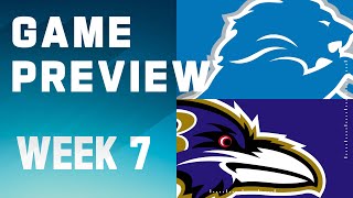 Detroit Lions vs Baltimore Ravens  2023 Week 7 Game Preview [upl. by Notyalk]