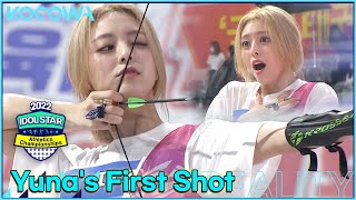 ITZYs YUNAs first shot What will it be l 2022 ISAC  Chuseok Special Ep 3 ENG SUB [upl. by Nacul]