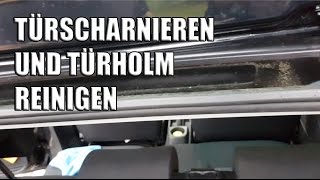 Türscharnieren und Türholm reinigen  Fahrzeugwäsche  Auto Aufbereitung Fahrzeugpflege FAQ [upl. by Enyrat187]