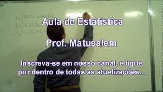 Aula de Estatística  Medidas de dispersão ou variabilidade [upl. by Eninnaj]