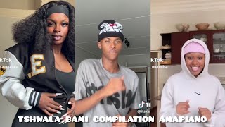 tshwala bami compilation amapiano TikTok 2024 dance moves challenge 2024🔥💃 [upl. by Ecile261]