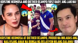 KRISTINE HERMOSA AND DIETHER OCAMPO INILANTAD ANG FIRST BABY NILA NA ITINAGO NG MATAGAL GRABE PALA [upl. by Nnylamme971]