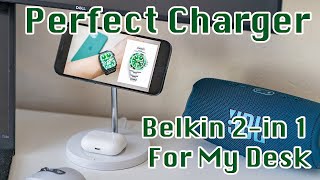 Belkin BoostCharge Pro 2in1 Wireless Charging Dock with MagSafe 15W [upl. by Monk]