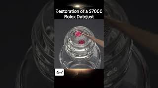 Restoration of a 7000 Rolex Datejust restoration watch clock restorationclock [upl. by Reham]