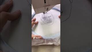 Drawing with a sewing machine  Free motion stitching  portrait drawing [upl. by Bascomb]