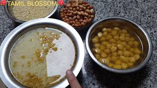 Kondakadalai Idli Recipe  Chickpeas Idli Recipe  Spongy Idli Batter Recipe in Tamil chickpeas [upl. by Ahsenom932]