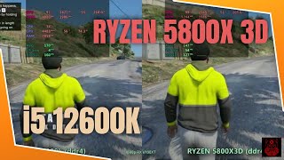 i5 12600k vs Ryzen 5800x3d ddr4 in 2024 [upl. by Adaurd]