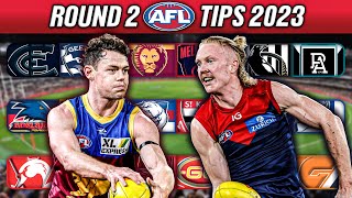 AFL Tips amp Predictions  Round 2 2023 [upl. by Bray]