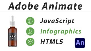 ADOBE ANIMATE CC 2024 TUTORIAL  INTERACTIVE HTML5 BANNER  JAVASCRIPT  BUTTONS  INFOGRAPHICS [upl. by Macdonald654]