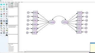 Confirmatory factor analysis in AMOS Feb 20 2019 [upl. by Ttreve607]