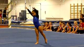 Level 2 Gymnastics Floor Routine JoElles first meet [upl. by Zavala51]