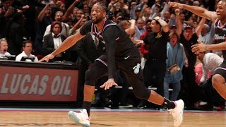 Dwyane Wades Buzzer Beater Wins It For The Heat  February 27 2019 [upl. by Lyndsie]