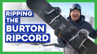 RIPPING the BURTON RIPCORD SNOWBOARD [upl. by Bolte293]