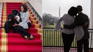 Michelle Obama Says Goodbye To The White House In Touching Social Media Photos [upl. by Ernie]