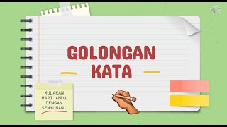 GOLONGAN KATA [upl. by Tristan]