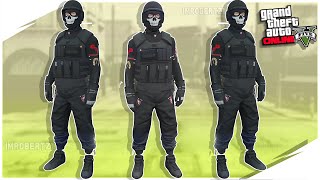 GTA 5 Online BLACK Joggers LOGOS BLACK CEO Body Armor Glitch BLACK DEF Outfit GTA5 Clothing Glitches [upl. by Aphra]