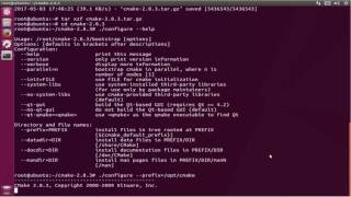 How to Download Compile and install CMake on ubuntu 1704 zesty zapus [upl. by Yelrahc653]