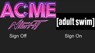 ACME NIGHT Sign Off Adult Swim Sign On Sunday October 1 2023 [upl. by Elmore]