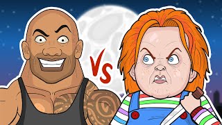 Chucky VS The Rock Halloween Special [upl. by Essirehc]