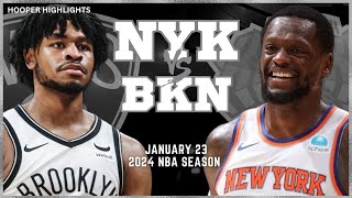 New York Knicks vs Brooklyn Nets Full Game Highlights  Jan 23  2024 NBA Season [upl. by Valora]