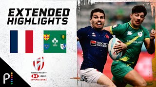 France v Ireland  2024 HSBC WORLD RUGBY SEVENS HIGHLIGHTS  3324  NBC Sports [upl. by Ereynihc602]