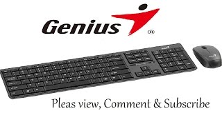 Wireless Genius Keyboard amp Mouse SlimStar 8000 Review [upl. by Willamina]