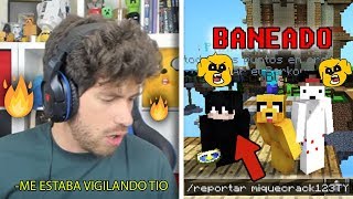 MIKECRACK BANEA A ESTE NIÑO EN SU SERVER POR SER MUY RATA 💎🐀 [upl. by Micco]