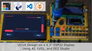 UIUX Design on a 43” ESP32 Display Using AI LVGL PlatformIO and EEZ Studio [upl. by Blair]