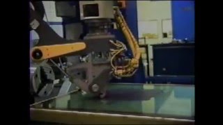 Automated Tape Laying  3 inch thermoset panel [upl. by Eudoca523]