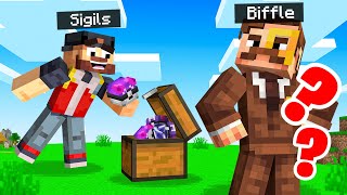 SCAMMING Biffle out of a MASTERBALL in Minecraft [upl. by Zacherie712]