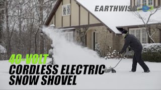 Earthwise 40Volt Cordless Electric Snow Shovel [upl. by Narag]