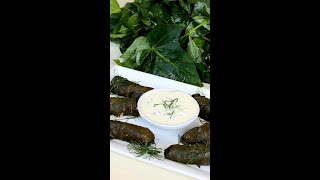 Dolmas with a toasted cumin yogurt sauce [upl. by Monsour908]