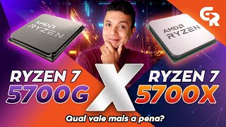 🟢 RYZEN 7 5700G VS RYZEN 7 5700X  QUAL DELES VALE MAIS A PENA [upl. by Durr]