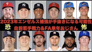 【恐怖】2023年エンゼルス補強予想‼️ 球団売却が進まなければ手抜き補強になってしまう可能性も💦 自前戦力と単年おじさん投手でなんとかする‼️ ジャッジ６１号お預け 何故ゲレーロ敬遠しない⁉️💦 [upl. by Anon]