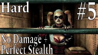 Batman Arkham Asylum  Part 5  Penitentiary  Hard No Damage  Perfect Stealth Walkthrough [upl. by Airogerg909]