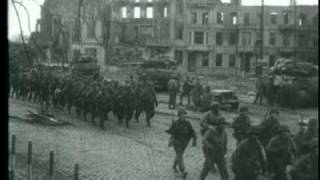 WWII Dramatic footage of River Crossing 29th Crosses Roer Germany 1945 Jülich [upl. by Yznil]