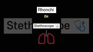 Rhonchi On stethoscope 🩺 Lung sound neetpg fmge aiims medicalstudent [upl. by Clemen]