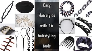 Compilation video of using 16 Useful HairStyling Accessories  Amazing Tools  HairStyle Matters [upl. by Lennox]