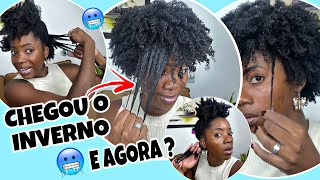 COMO CUIDO DO MEU CABELO CRESPO NO INVERNO  Beleza Natural [upl. by Orabel891]