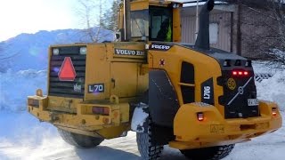 7Generations Volvo L70 wheel loaders in Snow clearing [upl. by Berenice]