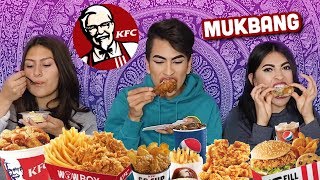 CRAZY KFC MUKBANG with my ANNOYING SISTERS  Louies Life [upl. by Downing]