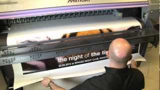 How to print and finish banners printed on your Mimaki  from HyTV [upl. by Josefa580]