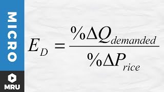 Calculating the Elasticity of Demand [upl. by Ayvid]