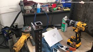 Building mini Parrilla grill part5 Grate mount continued [upl. by Nachison]