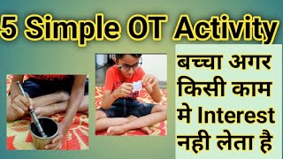 Simple Occupational Therapy Activities  Improve Sitting and Understanding  Fight Autism today [upl. by Marou59]